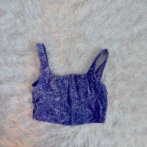 wild fable corset velvet top